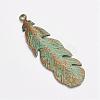 Tibetan Style Alloy Pendants PALLOY-F187-43ABG-2