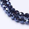 Electroplate Glass Beads Strand EGLA-J042-8mm-F01-1