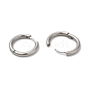 202 Huggie Hoop Earrings with 304 Stainless Steel Pins for Women EJEW-Q767-02F-P-2
