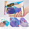 Olycraft 4Pcs 3 Style Laser Iridescent PVC Wallets AJEW-OC0003-48-4