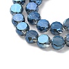 Electroplate Glass Beads Strands EGLA-C010-01A-PL01-3