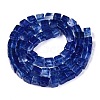 Blue Watermelon Stone Glass Beads Strands G-T139-6x6-22A-2