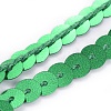 Plastic Paillette/Sequins Chain Rolls PVC-WH0005-01G-1