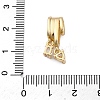 Brass Micro Pave Cubic Zirconia Tube Bails KK-P289-08G-3