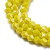 Opaque Solid Color Electroplate Glass Beads Strands LS-GLAA-F029-P4mm-C05-3