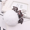 Bat Furry Pom-Pom Keychain for Women PW-WG68272-01-1