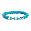 Handmade Polymer Clay Heishi Beads Stretch Bracelets Set BJEW-JB07390-9