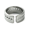 Non-Tarnish 304 Stainless Steel Open Cuff Ring RJEW-L110-006P-3