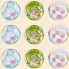 30Pcs 3 Colors Round Lampwork Beads LAMP-LT0001-01-6