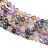 Natural Colorful Fluorite Beads Strands X-G-C261-A01-4mm-4