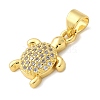 Brass Micro Pave Cubic Zirconia Pendants KK-S511-04F-G-2