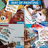 MAYJOYDIY US 1 Set PET Hollow Out Drawing Painting Stencils DIY-MA0005-39-6