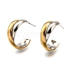 304 Stainless Steel Stud Earrings EJEW-O066-03M-2