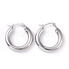 Non-Tarnish 304 Stainless Steel Chunky Hoop Earrings for Women EJEW-G298-09P-1