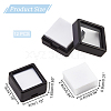 Plastic Loose Diamond Display Boxes CON-WH0087-55A-2