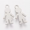 Tarnish Resistant 304 Stainless Steel Charms STAS-Q201-T127-2