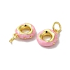 Brass Enamel Charms KK-H487-19G-2