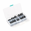 340Pcs 4 Sizes Non-Magnetic Synthetic Hematite Beads Strands G-LS0001-16-7