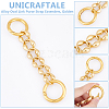 Unicraftale 2Pcs Alloy Oval Link Purse Strap Extenders FIND-UN0003-07G-5