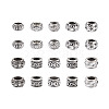 Craftdady 100Pcs 10 Style Tibetan Style Alloy European Beads FIND-CD0001-34-21