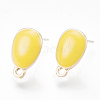 Alloy Stud Earring Findings PALLOY-S177-40F-1