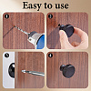30Sets Flat Round Aluminium Alloy Drawer Pull Handles AJEW-AR0005-73-3