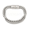 Tarnish Resistant 201 Stainless Steel Multi-Strand Chains Bracelets BJEW-F473-05P-03-1