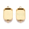 304 Stainless Steel Connector Cabochon Settings STAS-Q113-34G-1