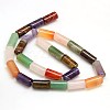 Natural & Synthetic Mixed Gemstone Beads Strands G-L166-09-3