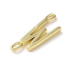 Rack Plating Brass Connector Charms KK-P245-07G-W-2