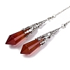 Natural & Synthetic Gemstone Pointed Dowsing Pendulum Big Pendants G-H285-06P-A-2