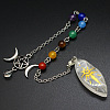 Natural Quartz Crystal Oval Hexagonal Pointed Dowsing Pendulums PW-WG8D3DA-04-1