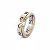 Non-Tarnish Men's 201 Stainless Steel Infinity Finger Rings RJEW-N029-084-3