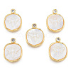 Natural Freshwater Shell Pendants KK-N233-430-2