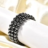 Hematite Beaded Stretch Bracelet BJEW-F203-10-3