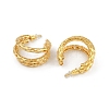 Hollow Moon Brass Stud Earrings EJEW-Q391-20G-3