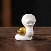 Porcelain Snake with Ingot Display Decoration PW-WG991F5-03-1