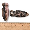 Natural Rhodonite Craved Sword Model Ornament DJEW-C019-02G-3