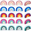 20Pcs 5 Colors Silicone Beads SIL-CA0001-09-1