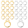 160Pcs 2 Colors Brass Leverback Earring Findings KK-FH0002-92-1