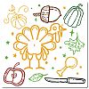 PET Plastic Drawing Painting Stencils Templates DIY-WH0244-086-1