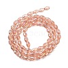 Transparent Electroplate Glass Beads Strands X-EGLA-A037-T6x8mm-B06-2