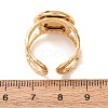 Hammered 304 Stainless Steel Cuff Ring Components SA-CBAC0DF-02D-G-3