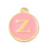 Golden Plated Alloy Enamel Charms ENAM-Q437-14Z-1