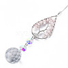 Natural Rose Quartz Big Pendants G-N333-010D-3