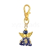 Angel Glass & Alloy Pendant Decorations HJEW-MZ00360-02-2