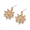 316 Surgical Stainless Steel Dangle Stud Earrings EJEW-F196-01G-1