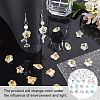 AHADERMAKER 60Pcs 10 Style Faceted Glass Pendants GLAA-GA0001-62-2