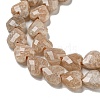 Natural Peach Moonstone Beads Strands G-P544-E05-01-4