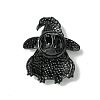 Black Alloy with Rhinestone Brooches JEWB-G036-01A-2